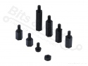 Afstandsbus/Spacer/Standoff  M3 set 180-delig zwart
